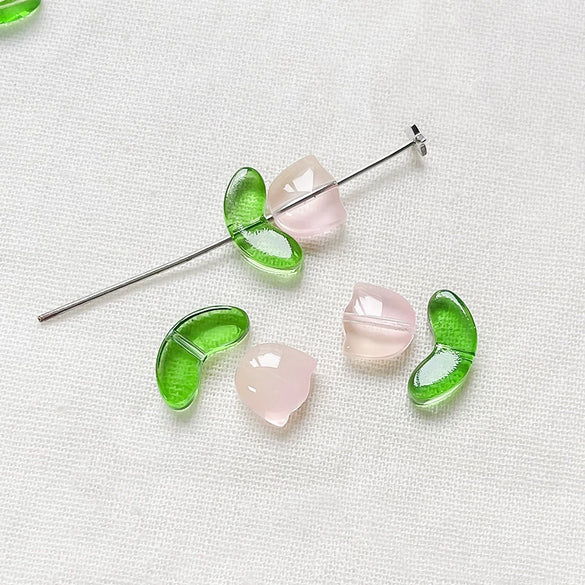 Ins Style Glass Glazed Tulip Beaded Bracelet Necklace Mobile Phone Chain Accessories
