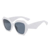 Ins Style Hip-Hop Streetwear Solid Color Pc Polygon Full Frame Women'S Sunglasses