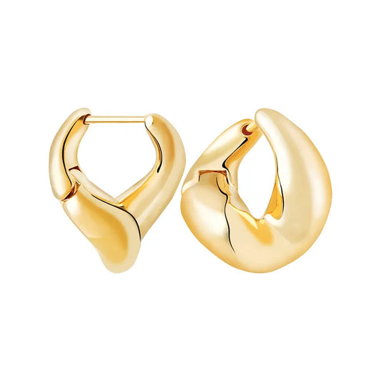 Ins Style Irregular Copper Plating Earrings 1 Pair