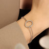 Ins Style Jewelry Bracelet With Bead Chain Titanium Steel Material 18K Gold Plated