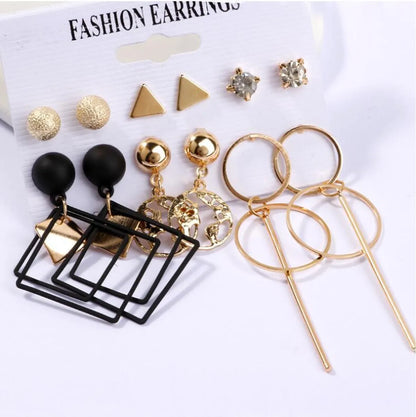 Korean Style Geometric Tassel Arylic Metal Women'S Earrings