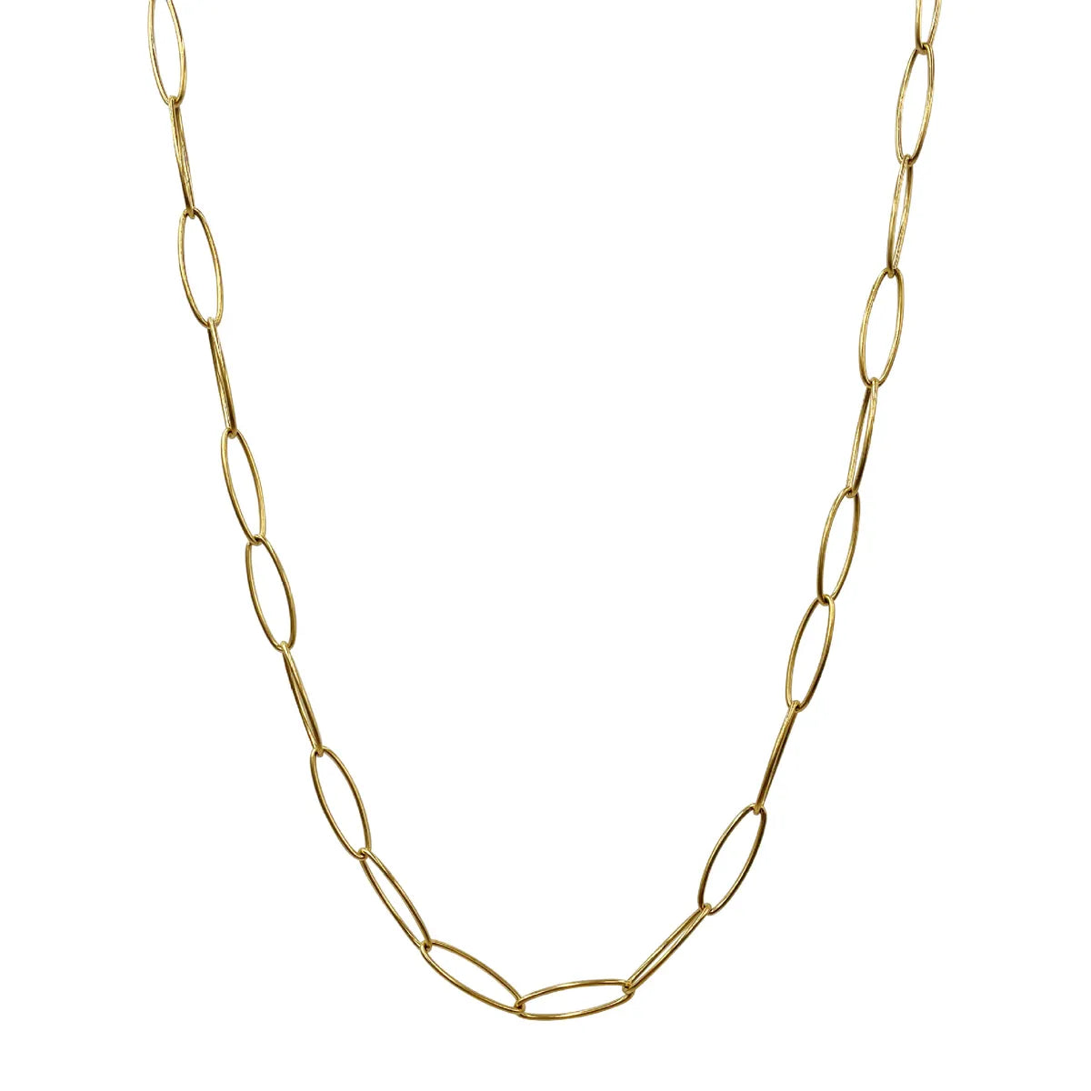 Ins Style Printing Stainless Steel Plating Chain 14k Gold Plated Necklace