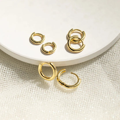 Simple Style Geometric Brass Earrings In Bulk