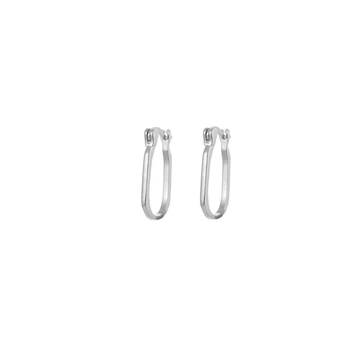 Ins Style Simple Style Cool Style Geometric Copper Plating Earrings 1 Pair