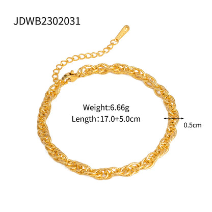 Wholesale Jewelry INS Style Simple Style Solid Color 304 Stainless Steel Plating Bracelets Necklace