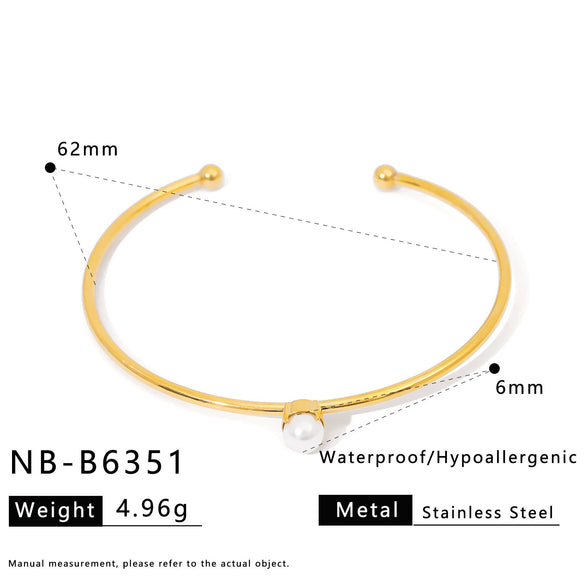 Ins Style Stainless Steel Bracelet With Diamonds And Colorful Zircons 18K Gold Plated