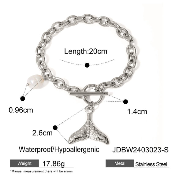 Ins Style Stainless Steel Ocean Animals Zodiac Signs Starfish Shell Conch Necklace With Electroplating