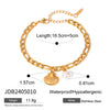 Ins Style Stainless Steel Ocean Animals Zodiac Signs Starfish Shell Conch Necklace With Electroplating