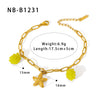 Ins Style Women's Stainless Steel And 18K Necklace With Heart Shape Geometric And Animal Zodiac Pendants Furnace Vacuum Plated 18K Spring Buckle Diy Jewelry Accessories