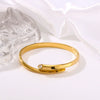 Ins Trendy Minimalist Diamond Design Sense Titanium Steel Irregular Bracelet With 18K Gold Vacuum Plating