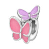 Insect Dragonfly Butterfly Firefly Charm Beads Jewelry Bracelet Silver Plated Original Design Dripping Oil Women's