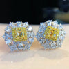 Intense Yellow Diamond Micro-Inlaid Yellow Diamond Earrings