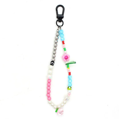 Internet Celebrity Hot Sale Anti-Lost Mobile Phone Charm Rainbow Mobile Phone Charm Same Enamel Beads Diy Mobile Phone Lanyard Factory Direct Sales