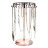 Iron Jewelry Rack Rotating Necklace Display Rack Stall Jewelry Display Rack Detachable Earrings Rack Jewelry Storage Rack
