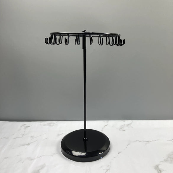 Iron Jewelry Rack Rotating Necklace Display Rack Stall Jewelry Display Rack Detachable Earrings Rack Jewelry Storage Rack