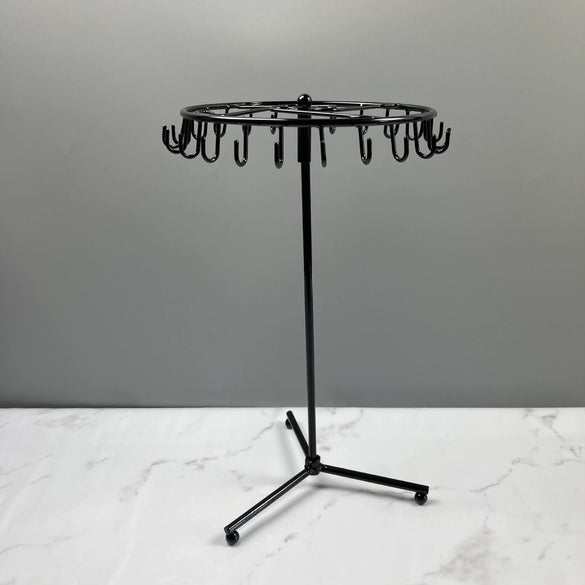 Iron Jewelry Rack Rotating Necklace Display Rack Stall Jewelry Display Rack Detachable Earrings Rack Jewelry Storage Rack