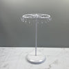 Iron Jewelry Rack Rotating Necklace Display Rack Stall Jewelry Display Rack Detachable Earrings Rack Jewelry Storage Rack