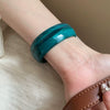 Irregular Geometric Round Opening Handmade Acrylic Bracelet Simple All Match High End Fashion