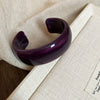 Irregular Geometric Round Opening Handmade Acrylic Bracelet Simple All Match High End Fashion
