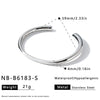 Irregular Geometric Stainless Steel Bracelet With 18K Vacuum Plated Finish Simple Elegant Non Fading Fashion Jewelry For Women