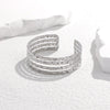 Irregular Pattern Open Titanium Steel Bracelet With Electroplating Treatment High End Sense Non Fading All Match Stainless Steel Bracelet
