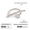 Irregular Stainless Steel Ring And Titanium Steel Bracelet With Geometric Design And Electroplating For Women