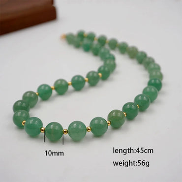 Jade Copper Gold Plated Classical Classic Style Beaded Geometric Bracelets Necklace