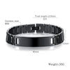 Personalized Men'S Stainless Steel Bracelet Black Glossy Popular Ornament