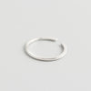 Japanese And Korean Style S925 Sterling Silver Ins Style Geometric Twisted Mobius Very Simple And Fine Little Finger Ring All-Match Silver Ring Bracelet