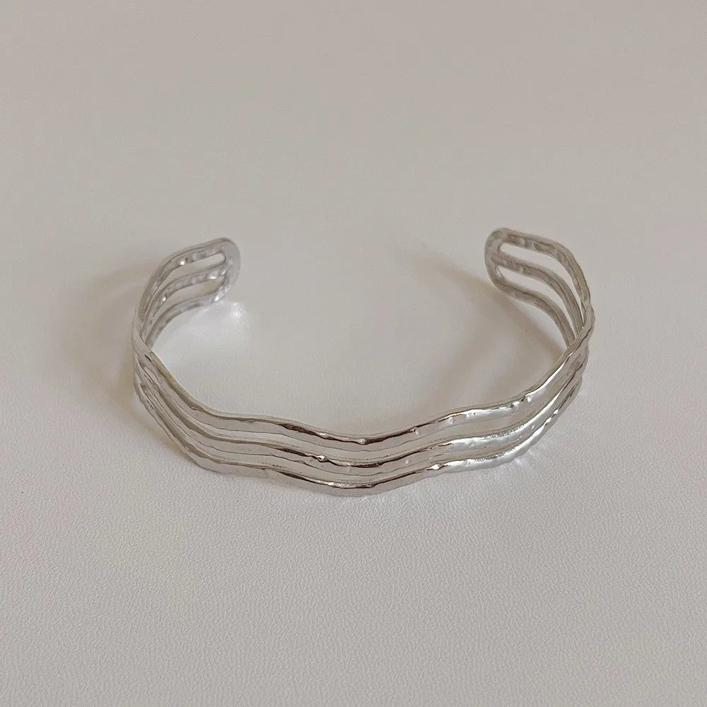 Japanese Style Classic Style Commute Geometric Alloy Wholesale Bangle