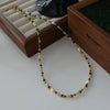 Japanese Style Geometric Natural Stone Freshwater Pearl Necklace In Bulk