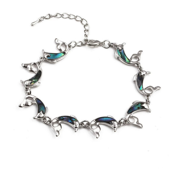 Jewelry Abalone Shell Animal Turtle Owl Dual Use Bracelet Anklet