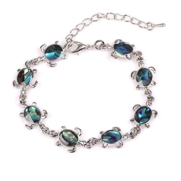 Jewelry Abalone Shell Animal Turtle Owl Dual Use Bracelet Anklet