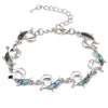 Jewelry Abalone Shell Animal Turtle Owl Dual Use Bracelet Anklet