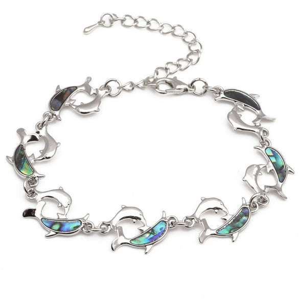 Jewelry Abalone Shell Animal Turtle Owl Dual Use Bracelet Anklet