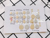 Jewelry Accessories Alloy Copper Electroplating Single Hanging Disc Pendant For Hair And Earrings