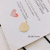 Jewelry Accessories Alloy Copper Electroplating Single Hanging Disc Pendant For Hair And Earrings