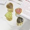 Jewelry Accessories Alloy Inlaid Gold Foil Love Round Water Drop Geometric Earring Necklace Pendant Bodhi Line Electroplated