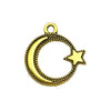 Jewelry Accessories Alloy Mixed Sun Moon Star Natural Style Electroplating Diy Bracelet Necklace Earrings Pendant