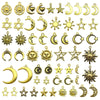 Jewelry Accessories Alloy Mixed Sun Moon Star Natural Style Electroplating Diy Bracelet Necklace Earrings Pendant
