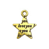 Jewelry Accessories Alloy Mixed Sun Moon Star Natural Style Electroplating Diy Bracelet Necklace Earrings Pendant