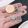 Jewelry Accessories Alloy Vintage Flower Pendant Electroplating