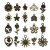 Jewelry Accessories Alloy Vintage Flower Pendant Electroplating