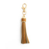 Jewelry Accessories Baotou Leather Bell Hat Tassel Edge Long Tassel Pu Artificial Leather Tassel Keychain Electroplating Solid Color