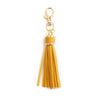 Jewelry Accessories Baotou Leather Bell Hat Tassel Edge Long Tassel Pu Artificial Leather Tassel Keychain Electroplating Solid Color