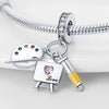 Jewelry Accessories Bracelet Beads Silver Plated Dripping Oil Design