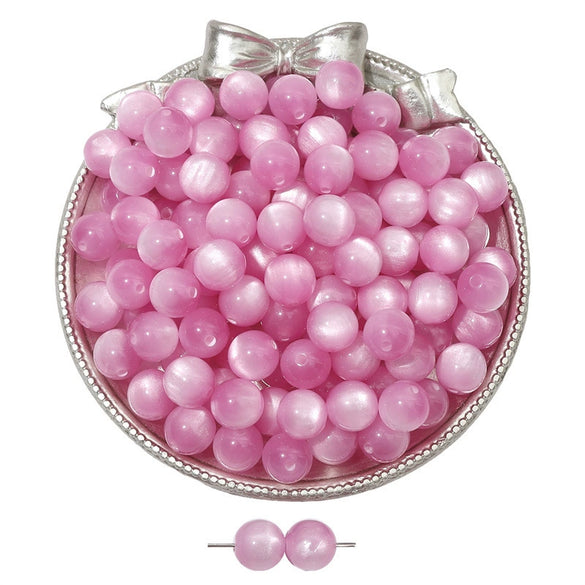 Jewelry Accessories Bracelet Diy Handmade Beaded Material With Plastic And Resin Round Bead Imitation Cat Eye