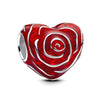 Jewelry Accessories Bracelet Metal Beaded With Love Painting Oil Exquisite Rose Totem Pattern Electroplating