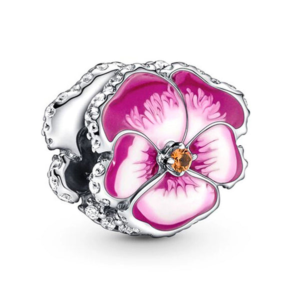 Jewelry Accessories Bracelet Metal Beaded With Love Painting Oil Exquisite Rose Totem Pattern Electroplating