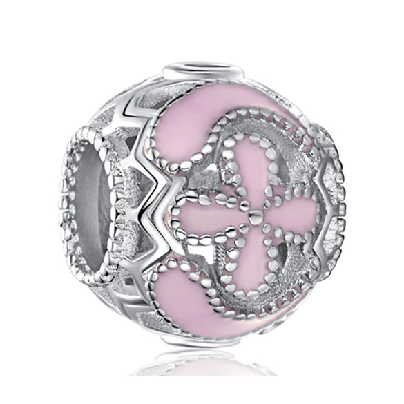 Jewelry Accessories Bracelet Metal Beaded With Love Painting Oil Exquisite Rose Totem Pattern Electroplating